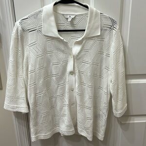 Short crochet cardigan